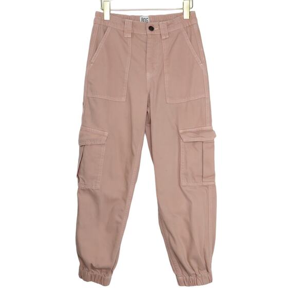 BDG Urban Outfitters Pink Denim Baggy Cargo Jogger Pants Size 27 - Picture 1 of 11